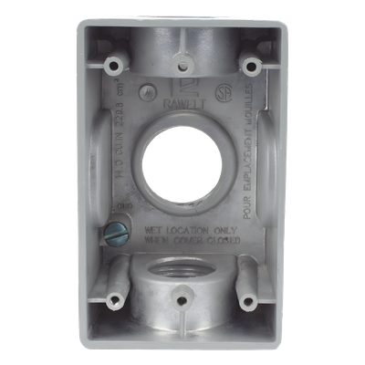 Caja Condulet / 1" (25.4 mm) / Tres Bocas / Aluminio Diecast / A Prueba de Intemperie / NPT / Volumen 246 cm³