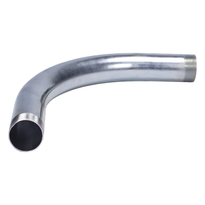 Codo 90° Galvanizado / 1/2" (13 mm) / Pared Gruesa / Rosca NPT / Etiqueta Amarilla / Interior
