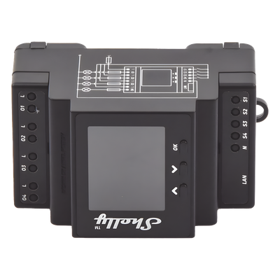 Relevador Inteligente / 4 Canales / 10A por Canal / Wi-Fi 2.4 GHz y Ethernet / Bluetooth / Pantalla 1.8" / Riel DIN / 110-230 V