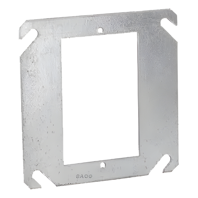 Sobretapa Plana / 4 in x 4 in / Acero Galvanizado / UL Listed / Resistente al Fuego