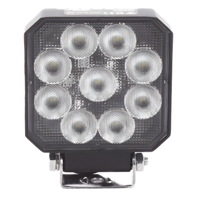 Luz de trabajo / 9 LED / 1050 lm / 12-24 Vcd / 130x101x37 mm / 5.1x4.0x1.5 in