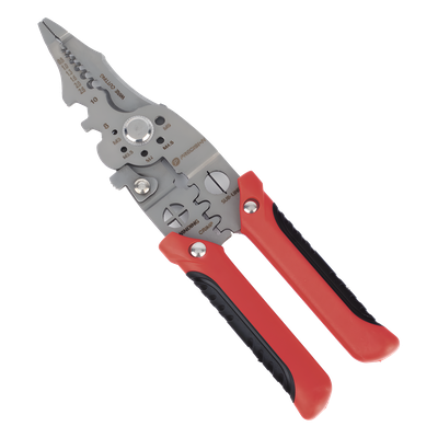 Pinza Multifuncional para Electricista / 9 Funciones / 8.5" (21.6 cm) / Acero de Alta Resistencia / Punta de Precisión