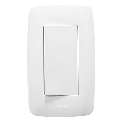 Apagador Sencillo / 127 V / 10 A / Blanco / 4.6 x 3.1 x 1.2 in