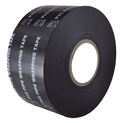Cinta Wrap de PVC / 4.8 cm × 10 m (32.8 ft) / Base de Tela Impermeable / Acabado Mate Antirreflejante / Negro