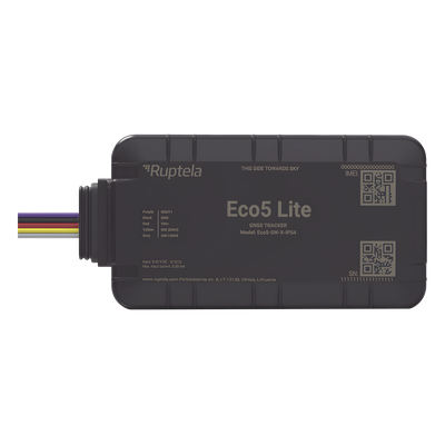 Localizador GPS Vehicular / LTE Cat1 y LTE-M con Respaldo 2G / GNSS U-blox M10 / Bluetooth BLE 5.0 / IP54 / Alimentación 9-32 VDC / Batería de Respaldo