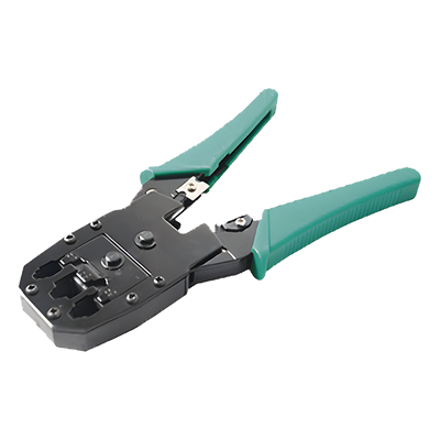 Pinzas Ponchadoras / RJ11-RJ12-RJ45 / Cat5e-Cat6-Cat6a / 4-6-8 Conductores / Corte y Pelado Integrados