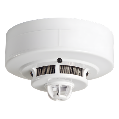 Detector de Humo Fotoeléctrico / Sensor de Temperatura Integrado / Conexión 2 Hilos / 10.8 - 33 VDC / UL Listado