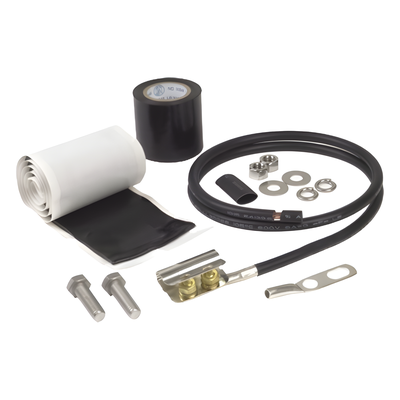 Kit de Tierra Física / Cables 1/4" y 3/8" / 6.2 ft (1.9 m) de Longitud / Diseño Compacto / 2.8 oz de Peso / Instalación Sin Herramientas