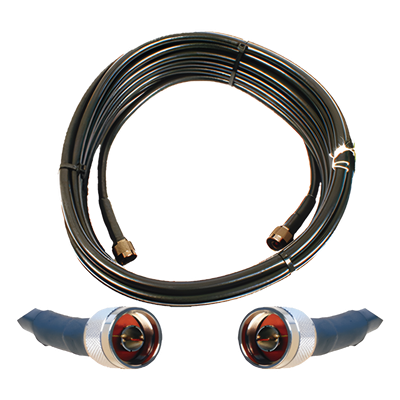 Jumper Coaxial / 50 Ohm / 15.24 m (50 pies) / N Macho / Blindaje >90 dB / Wilson-400