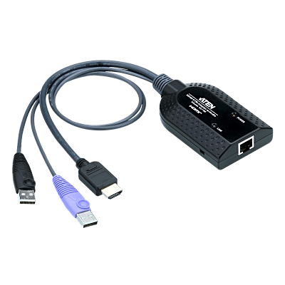 Módulo Adaptador KVM / USB-HDMI / Resolución 1920x1200 / Virtual Media / Smart Card / Audio De-Embedder / Compensación Automática de Señal