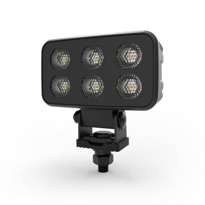 Luz de Trabajo LED Cuadrada / 4630 Lúmenes / 6 LED / 12-24 Vcd / Haz Amplio 64 x 101 mm / IP Resistente a Impactos