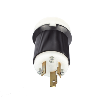 Clavija Industrial con Bloqueo de Media Vuelta / 30 A / 250 V CA / 2 Polos 3 Hilos / NEMA L6-30P / 2.75' (69.85 mm) Alto