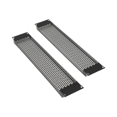 Panel de Ventilación Rack / 2U / 19" / Acero Calibre 18 / 54% Área Ventilada / Kit 2 Piezas
