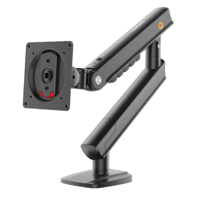 Soporte de Brazo Ergonómico para Monitor / 17"-32" / Carga 2-7 kg / Ajuste de Altura 419 mm / Rotación ±90° / VESA 75×75 y 100×100