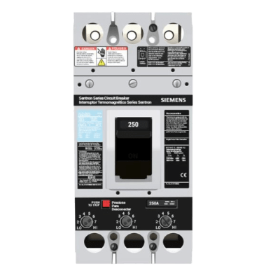 Interruptor Termomagnético / 3 Polos / 250 A / 600 V CA / Capacidad Interruptiva 35 kA / Zapatas de Compresión