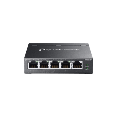 Switch Gestionado / 5 Puertos Gigabit / 4 Puertos PoE+ / 65W / Cloud SDN / Sin Ventiladores