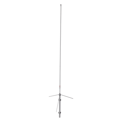 Antena Base VHF / 136-174 MHz / 6.7 dB Ganancia / 5 MHz Ancho de Banda / 200 W / Fibra de Vidrio 2 Secciones / 177 km/h Resistencia Viento